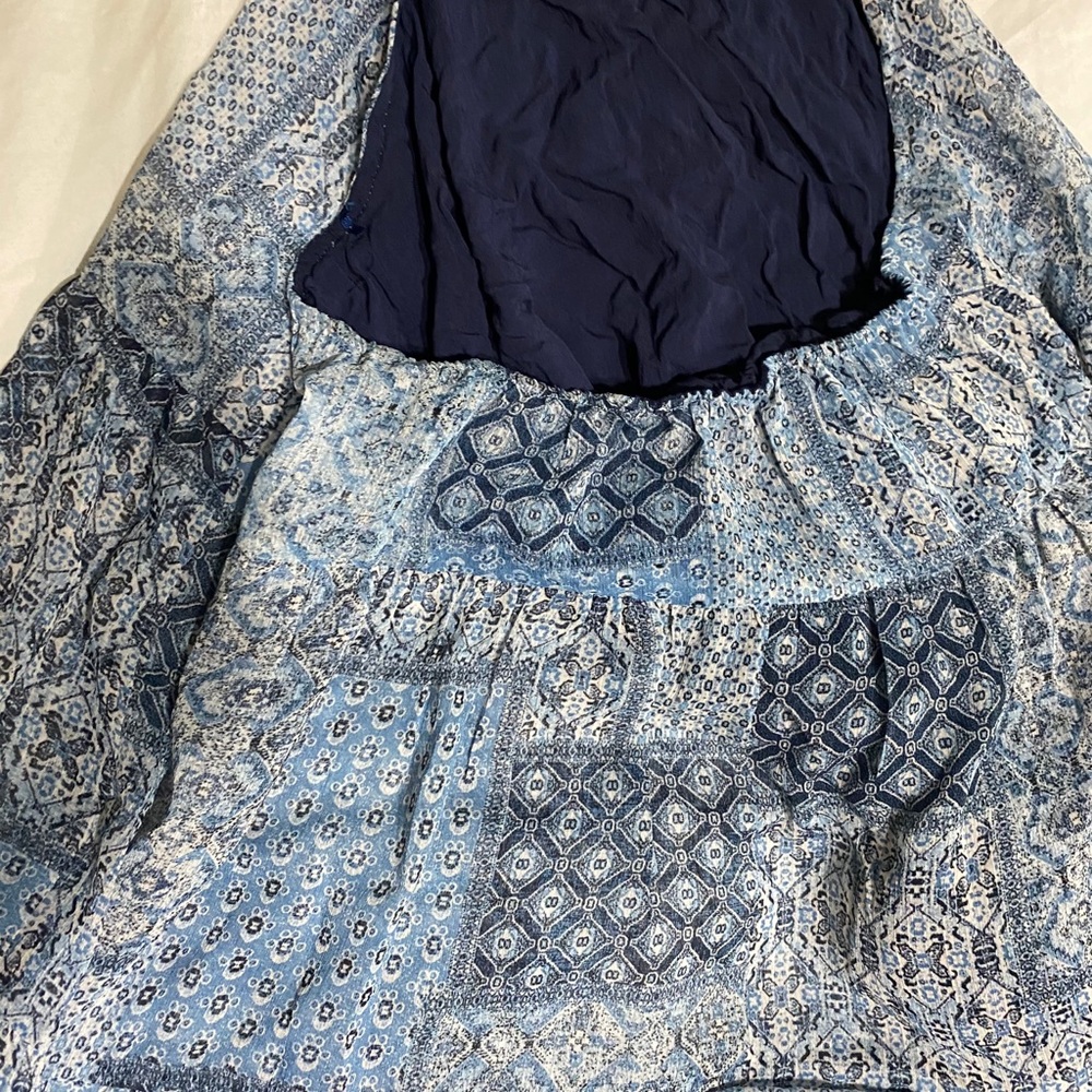 Halter Dress With A Patch Work Pattern - image 3